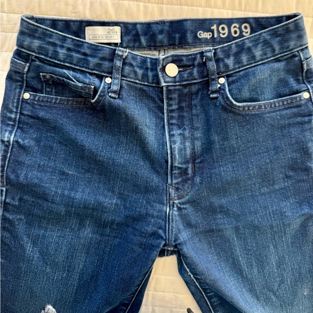 Gap 1969 26S high rise skinny jeans
